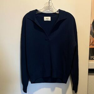 Aritzia Wilfred merino wool polo